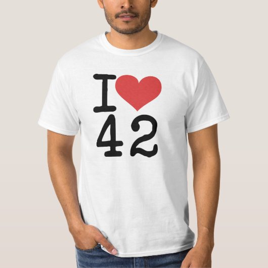 Iハート42のTシャツ Tシャツ (正面)