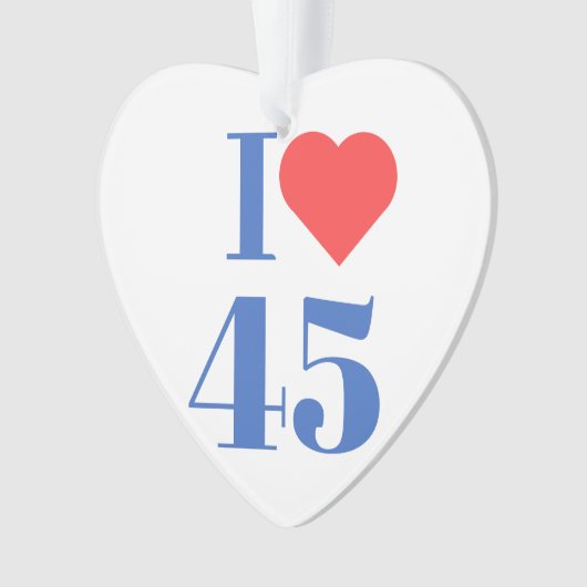 Iハート45 オーナメント (正面)