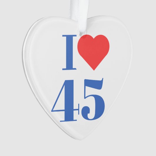 Iハート45 オーナメント (正面)