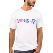 Iハート45 & 47ビーチシーTシャツ