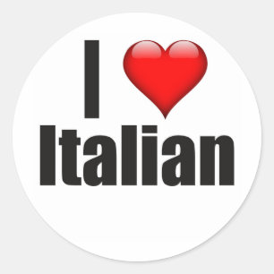 Iハート イタリアン ラウンドシール