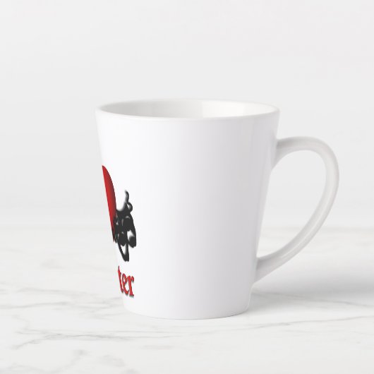 Iハート カフェラテマグ (右)