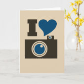 Iハート カード (黄色い花)