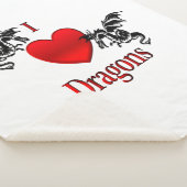 Iハート シェルパブランケット (3/4)