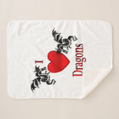 Iハート シェルパブランケット (正面(横))