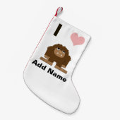 Iハート スモールクリスマスストッキング (正面 (吊り時))