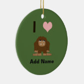 Iハート セラミックオーナメント (右)