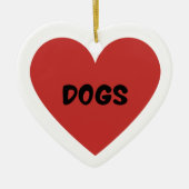 Iハート セラミックオーナメント (正面)