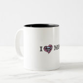 Iハート ツートーンマグカップ (正面左)