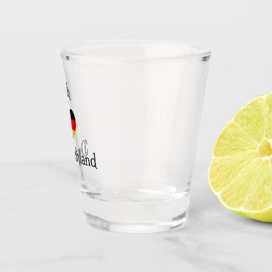 「Iハート・ドイツ」ドイツプライド世界旅行者 ショットグラス (右)