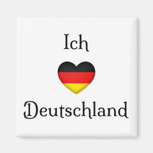 「Iハート・ドイツ」ドイツプライド世界旅行者 マグネット