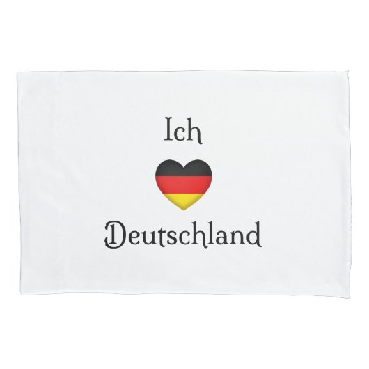 「Iハート・ドイツ」「Ich Liebe Deutschland」枕C 枕カバー (正面)