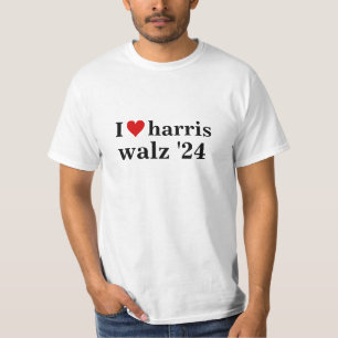 iハート・ハリス・ウォルズ2024年大統領選挙 tシャツ
