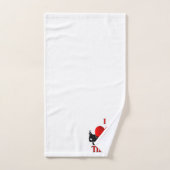 Iハート バスタオルセット (ハンドタオル)