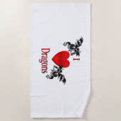 Iハート ビーチタオル (正面)