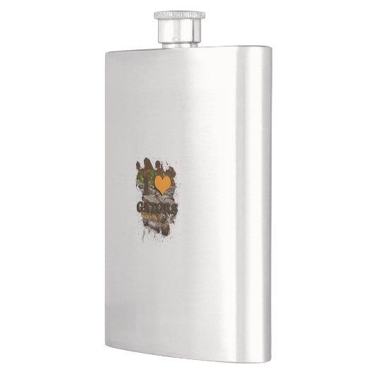 Iハート フラスク (左)