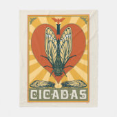 Iハート フリースブランケット (正面)