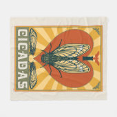 Iハート フリースブランケット (正面(横))