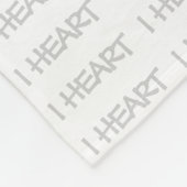 Iハート フリースブランケット (角)