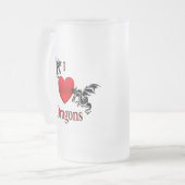 Iハート フロストグラスビールジョッキ (正面左)