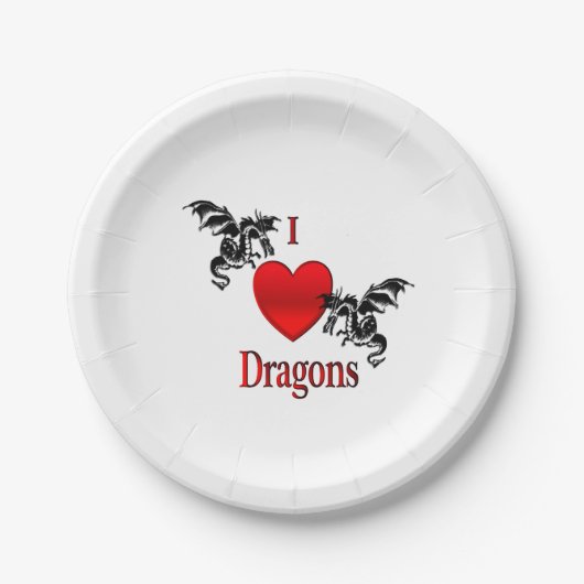 Iハート ペーパープレート (正面)