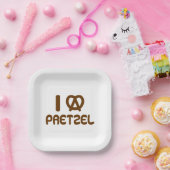 Iハート ペーパープレート (パーティー)