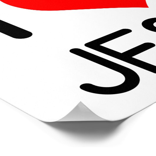 Iハート ポスター (角)