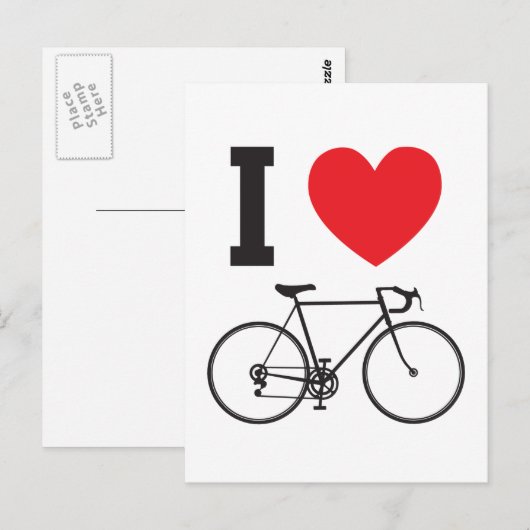 Iハート ポストカード (正面/裏面)