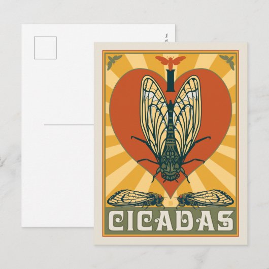 Iハート ポストカード (正面/裏面)