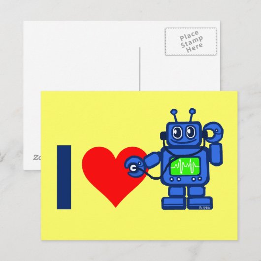 Iハート ポストカード (正面/裏面)