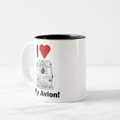 iハート・マイ・アビオン・リア ツートーンマグカップ (正面左)