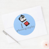 Iハート ラウンドシール (封筒)