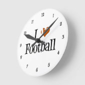 Iハート ラウンド壁時計 (傾斜)