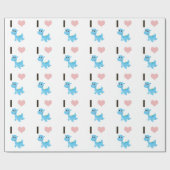 Iハート ラッピングペーパー (フラット)