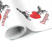 Iハート ラッピングペーパー (ロールコーナー)