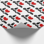 iハート ラッピングペーパー (角)