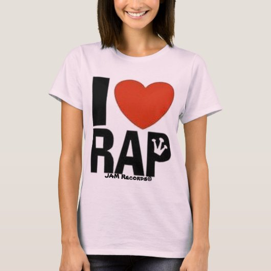 Iハート ラップの Tシャツ (正面)