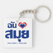Iハート(ラブ)サムイ島❤タイ キーホルダー (裏面)