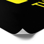 Iハート（ラブ）タイイエローカレー ポスター (角)