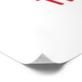 Iハート（ラブ）タイレッドカレー ポスター (角)