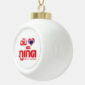 Iハート(ラブ)プーケット❤タイ セラミックボールオーナメント (右)