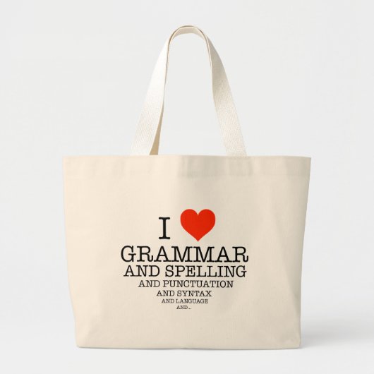 Iハート ラージトートバッグ (正面)