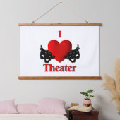 Iハート 吊り下げ型タペストリー (寝室)