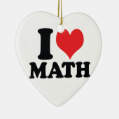 Iハート/愛数学 セラミックオーナメント (右)