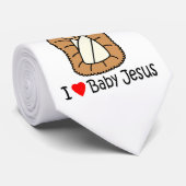 Iハート(愛)のベビーイエス・キリスト ネクタイ (ロール)