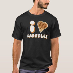 Iハート(愛)のワッフル Tシャツ
