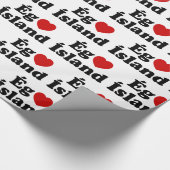 Iハート（愛）アイスランド[エグエルスカイスランド]アイスランド ラッピングペーパー (角)