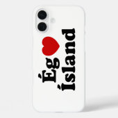 Iハート（愛）アイスランド[エグエルスカイスランド]アイスランド Case-Mate iPhoneケース (裏面)