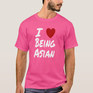Iハート(愛)アジアの韓国人日本の中国の Tシャツ