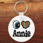 Iハート（愛）アニー キーホルダー (正面)